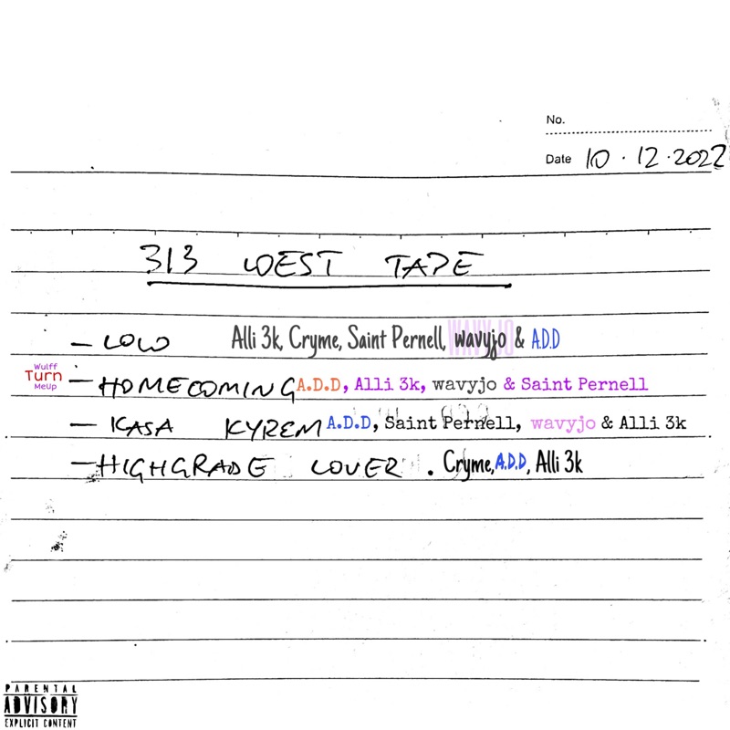 313 West Tape cover artwork